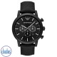 AR11450  Emporio Armani Chronograph Black Silicone Backed Fabric Watch. Armani Exchange is a sub-brand to Armani, with focus on the younger generation.