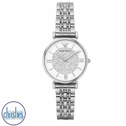  AR1925 Emporio Armani Womens Two-Hand Stainless Steel Watch