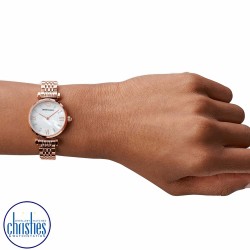  AR11316 Emporio Armani Two-Hand Rose Gold-Tone Stainless Steel Watch