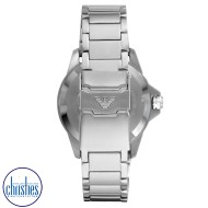  AR11339 Emporio Armani Three-Hand Date Stainless Steel Watch