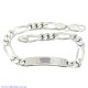 37751 Sterling Silver ID Figaro Bracelet. Identification braclet crafted in 925 sterling silver  LAYBUY - Pay it easy, in 6 weekly payments and have it now. Only pay the price of your purchase, when you pay your instalments on time. A late fee may @christ