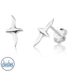 Evolve Jewellery Silver Albatross Stud Earrings