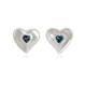 3E40057 Evolve Devoted Heart Studs (Calm) by Evolve Jewellery