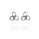 Evolve Sterling Silver Mini Honeycomb Studs by Evolve Jewellery