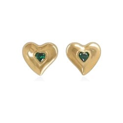 3E40059 Fierce Heart Studs (Wild) - Gold Plated