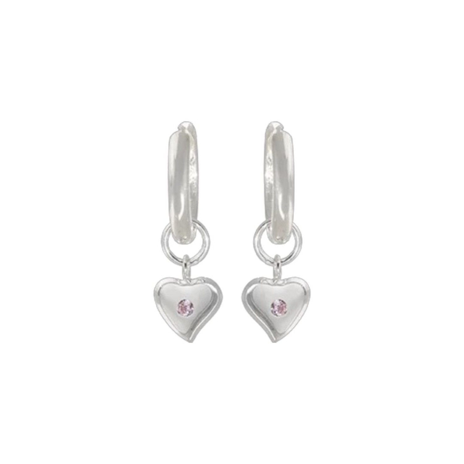 3E40064 Evolve Hopeful Heart Huggies (Care) by Evolve Jewellery
