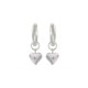 3E40064 Evolve Hopeful Heart Huggies (Care) by Evolve Jewellery