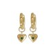 3E40060 Fierce Heart Huggies (Wild) - Gold Plated 3E40060 Fierce Heart Huggies (Wild) - Gold Plated by Evolve Jewellery