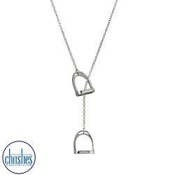 Equestrian Jewellery Silver Stirrups Necklace