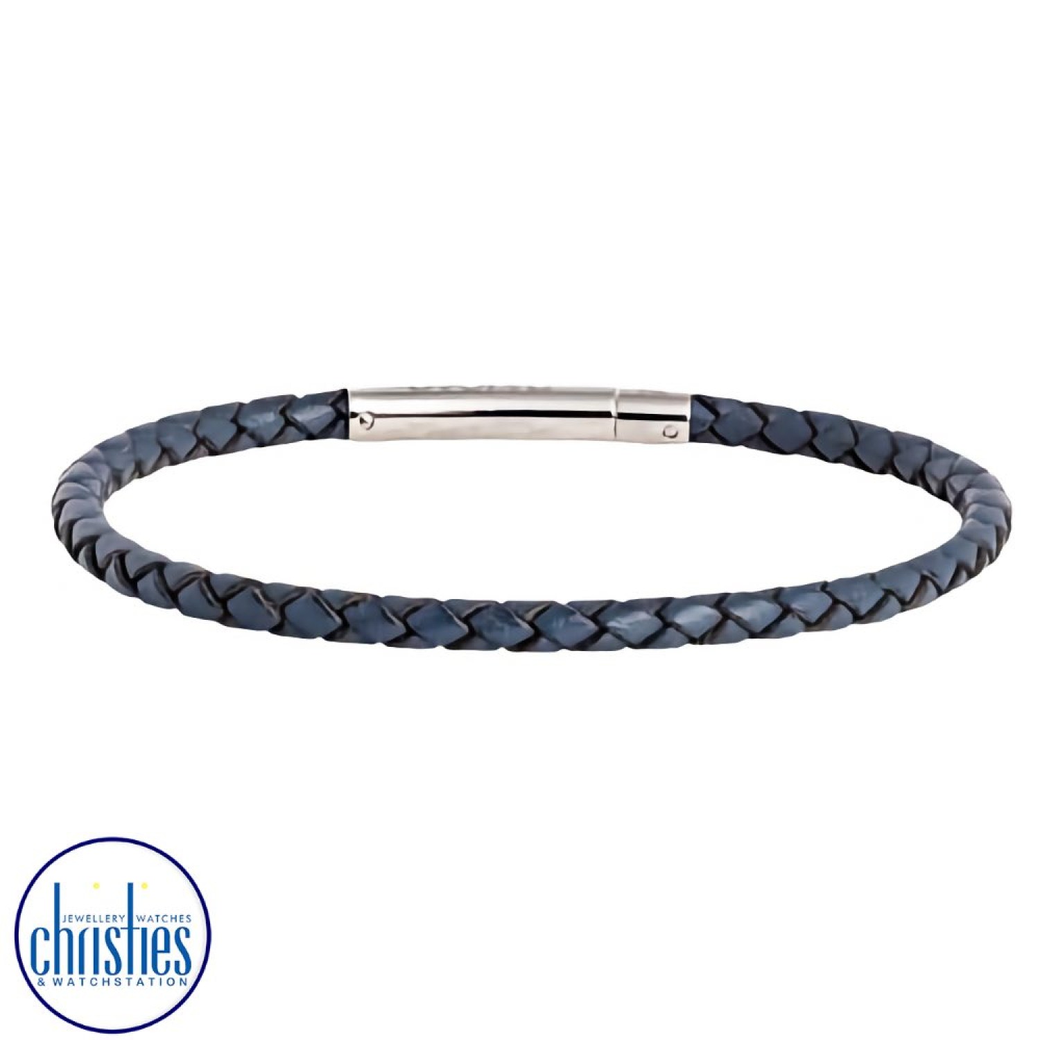 LKBEL-BL19-1 Evolve Jewellery Navy Journey Bracelet. Evolve's Journey bracelets are designed as an everyday companion for life’s journey.The beautiful interlinked pattern reminds us of woven flax (harakeke), a stylish & meaningful part of Māori cultu