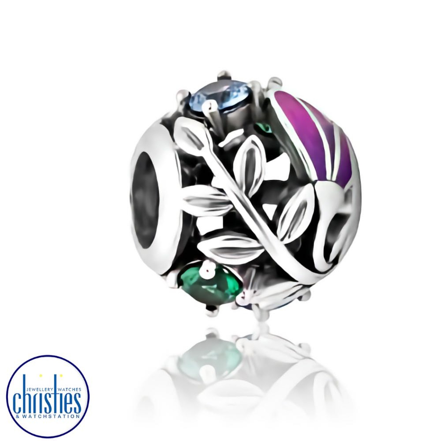 LKE075 Evolve Jewellery Kotukutuku Charm. Popular among New Zealand garden enthusiasts, the kōtukutuku (tree fuchsia) produces nectar rich flowers which attract insects and native birds such as theTui,Tītapu and Pihipihi. Representing the beautiful colo