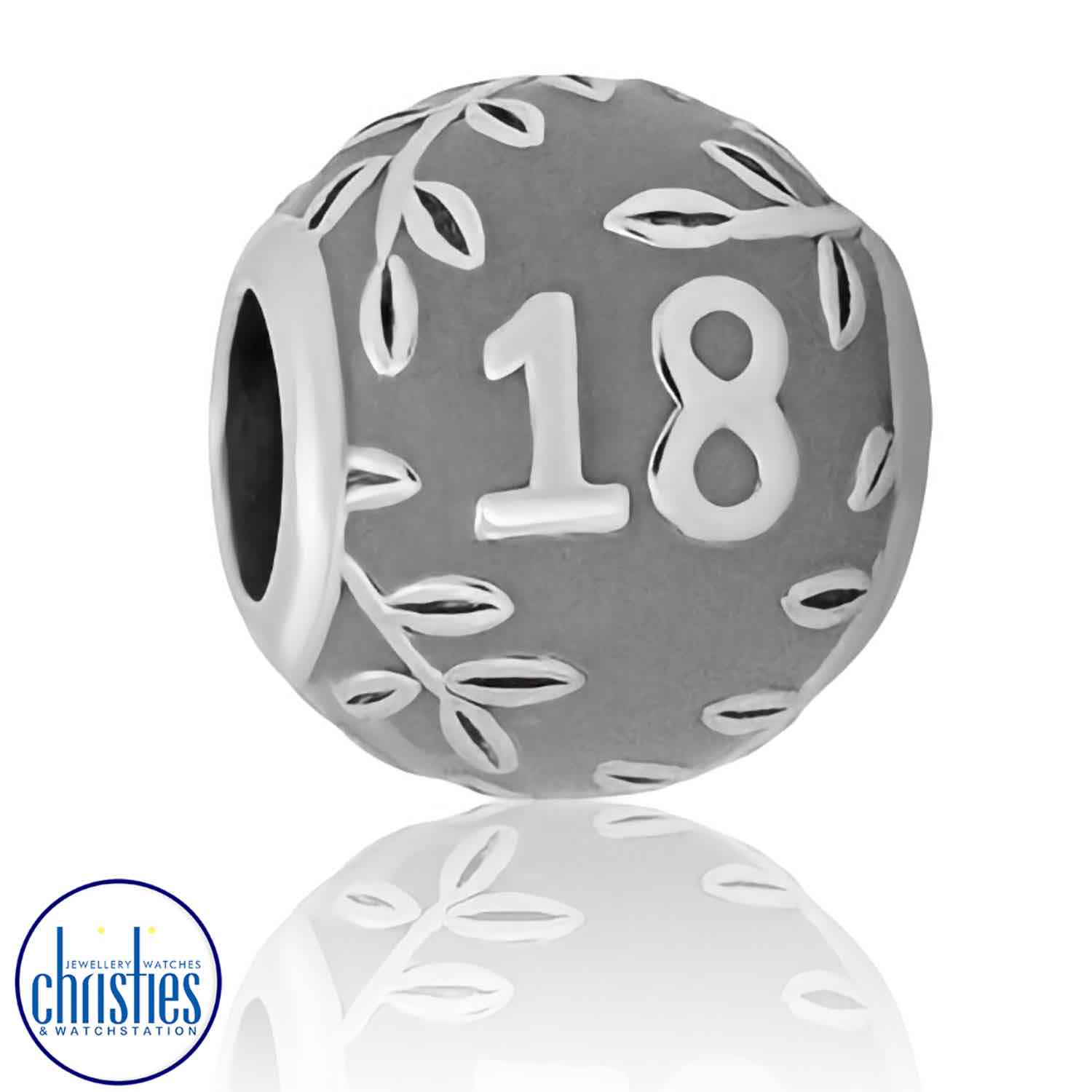 LKE083 Evolve Silver 18th Charm LKE083 sterling silver charms nz LKE083 Evolve Silver 18th Charm evolve jewellery sale nz