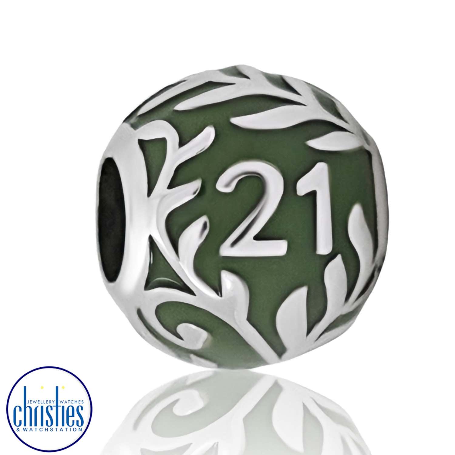 LKE084 Evolve Silver 21st Charm LKE084 sterling silver charms nz LKE084 Evolve Silver 21st Charm evolve jewellery sale nz
