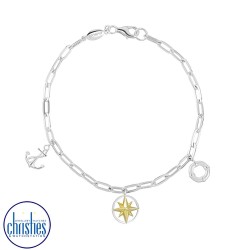 Evolve Jewellery Silver Nautical Bracelet