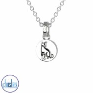 Cat Jewellery Silver Cat Pendant Necklace 