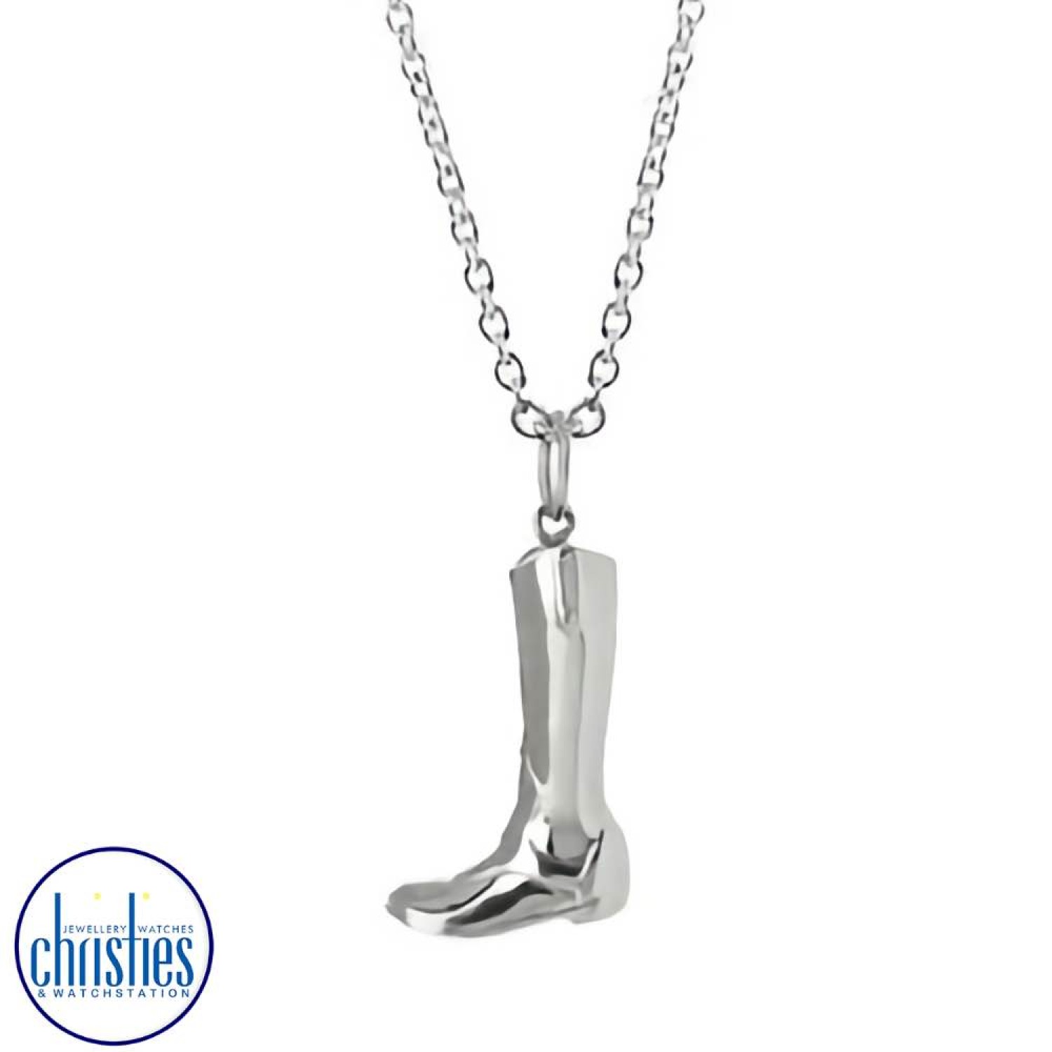 Equestrian Jewellery Silver Riding Boot Necklace. Every equestrian knows the importance of a good pair of riding boots. horseshoe jewellery nz