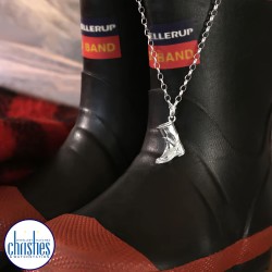 NZ Iconic Jewellery Silver Gumboot Friday Necklace