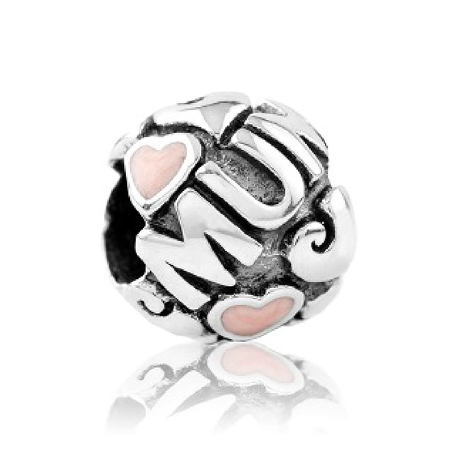 LKE012 Evolve Charm Kiwi Mum. Now Available at Christies Jewellery, this beautiful charm celebrates the unconditional love and support that a mother shares with her precious family. Kiwi Mum” encircles a cluster of Aotearoa’s Hearts and soft pi @christies