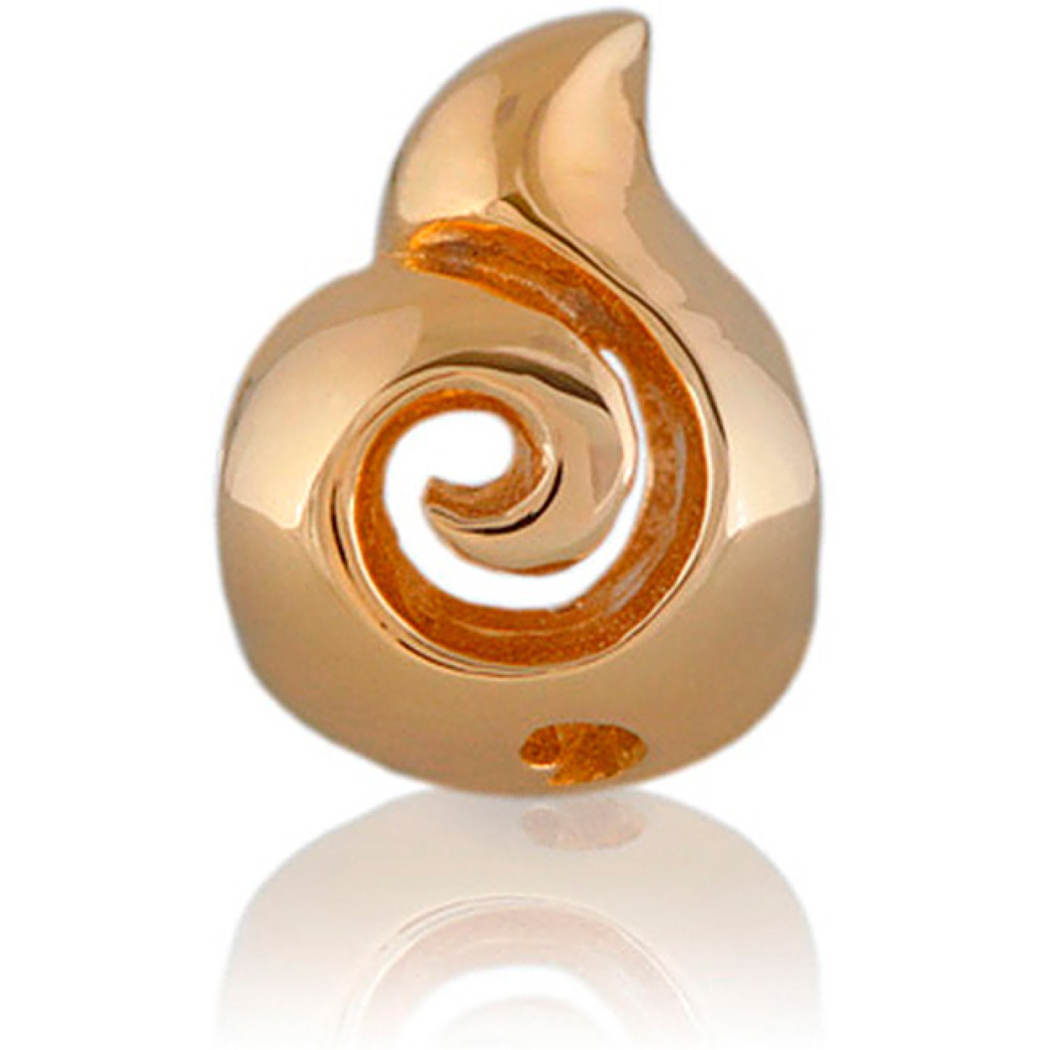 102G Evolve Charm Koru. Evolve New Zealand Inspired 9ct Koru Charm  The Evolve Koru charm represents the new, unfurling silver fern frond and is widely recognised as a symbol of new life, growth, strength and peace. This Evolve charm has s @christies.onli