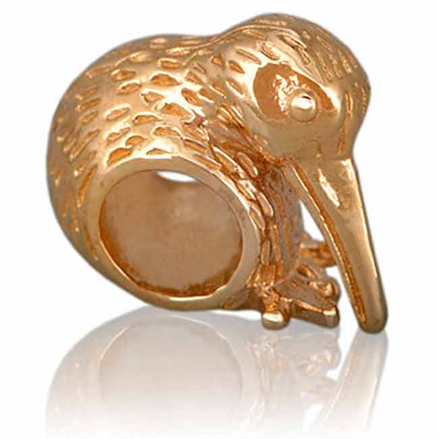 103G Evolve Charm Baby Kiwi. Evolve New Zealand Inspired 9ct Baby Kiwi Charm  This Evolve Charm represents the flightless kiwi an endangered New Zealand bird and the colloquial name fondly given to all New Zealanders.  To be born in New Ze @christies.onli