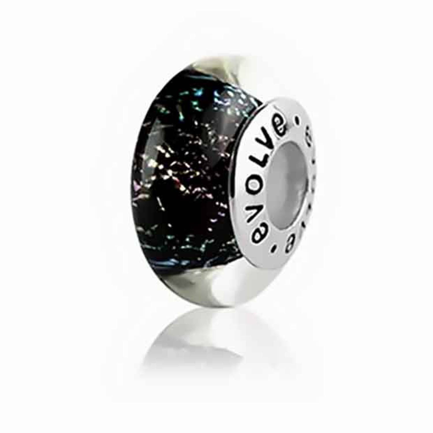 E69 Evolve Murano Charms Tekapo Night E69 Evolve Murano Charms Tekapo Night Sky. Lake Tekapo is renowned for crystal clear starry nights. Reflected in this magical charm are colourful stars which sparkle and shimmer in the peaceful night. Escape into the harmony and wonder of the Tekapo night
