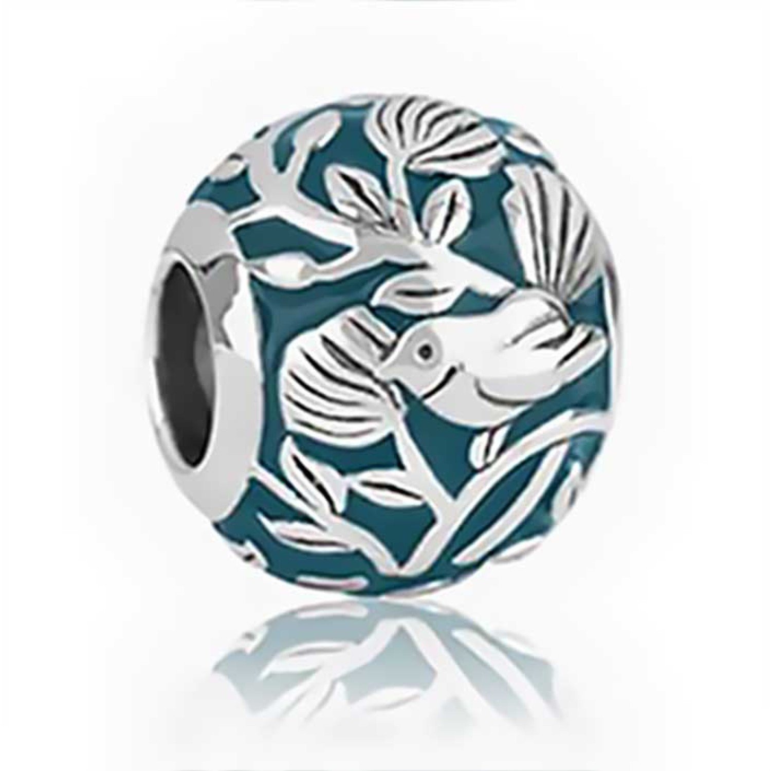 LKE060 Evolve Jewellery Garden Fantail Charm. The curious fantail (piwakawaka) is one of our most cherished native birds, respected as a symbolic messenger. These friendly little characters are known for their unique fan-shaped tail and playful antics, as