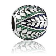 LKE030 Evolve Charms Coastal Fern Silver