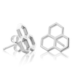 2E61006 Evolve NZ Honeycomb Stud Earrings 2E61006 Evolve NZ Honeycomb Stud Earrings