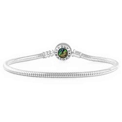 LKBP19 Evolve Silver Paua Charm Bracelet