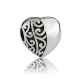 LKC032 Evolve Charms Koru Heart Clip Silver. Our koru heart clip, engraved with a contemporary New Zealand motif, represents treasured love. The koru pattern celebrates our cultural heritage and strong family ties. Aroha (love) is inscribed on the back of