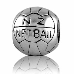 LK075 Evolve Charm Netball - Silver Ferns