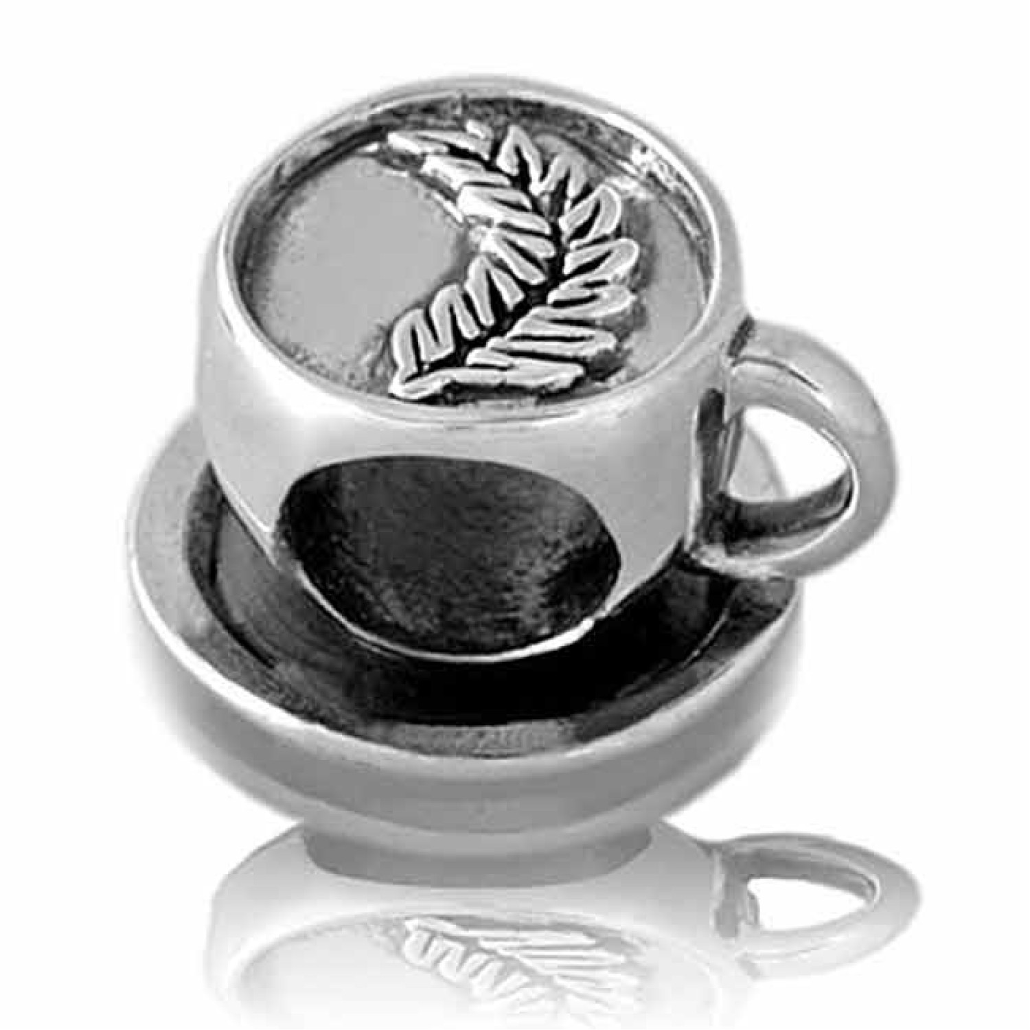 LK082 Evolve Charms Coffee Cup. By wearing Evolve New Zealand jewellery you celebrate Aotearoa and the most important events in your life in a very visual way, safeguarding your ever evolving memories for a lifetime Sterling Silver Christies exclusive @ch