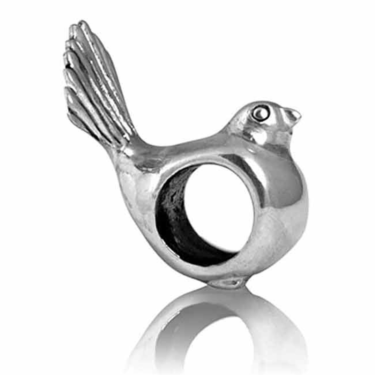 LK150 Evolve  NZ Fantail Bird. Evolve Silver Charm NZ Fantail Bird Our cute Fantail charm celebrates one of New Zealand’s most treasured native birds. The unique and curious fantail (piwakawaka in Maori) is respected as a symbolic messenger. &nb @chri