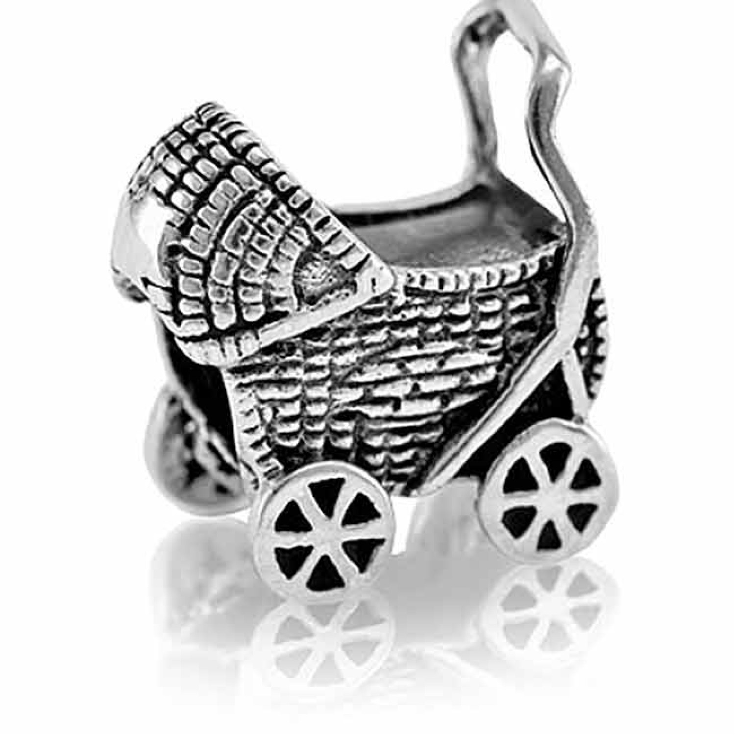 LK159 Evolve 925 Charm Pram. Nothing compares to the joy of a new addition to the family. This beautiful design celebrates the promise of new life and a new beginning, representing all the nurturing love and affection to be showered on this special @chris
