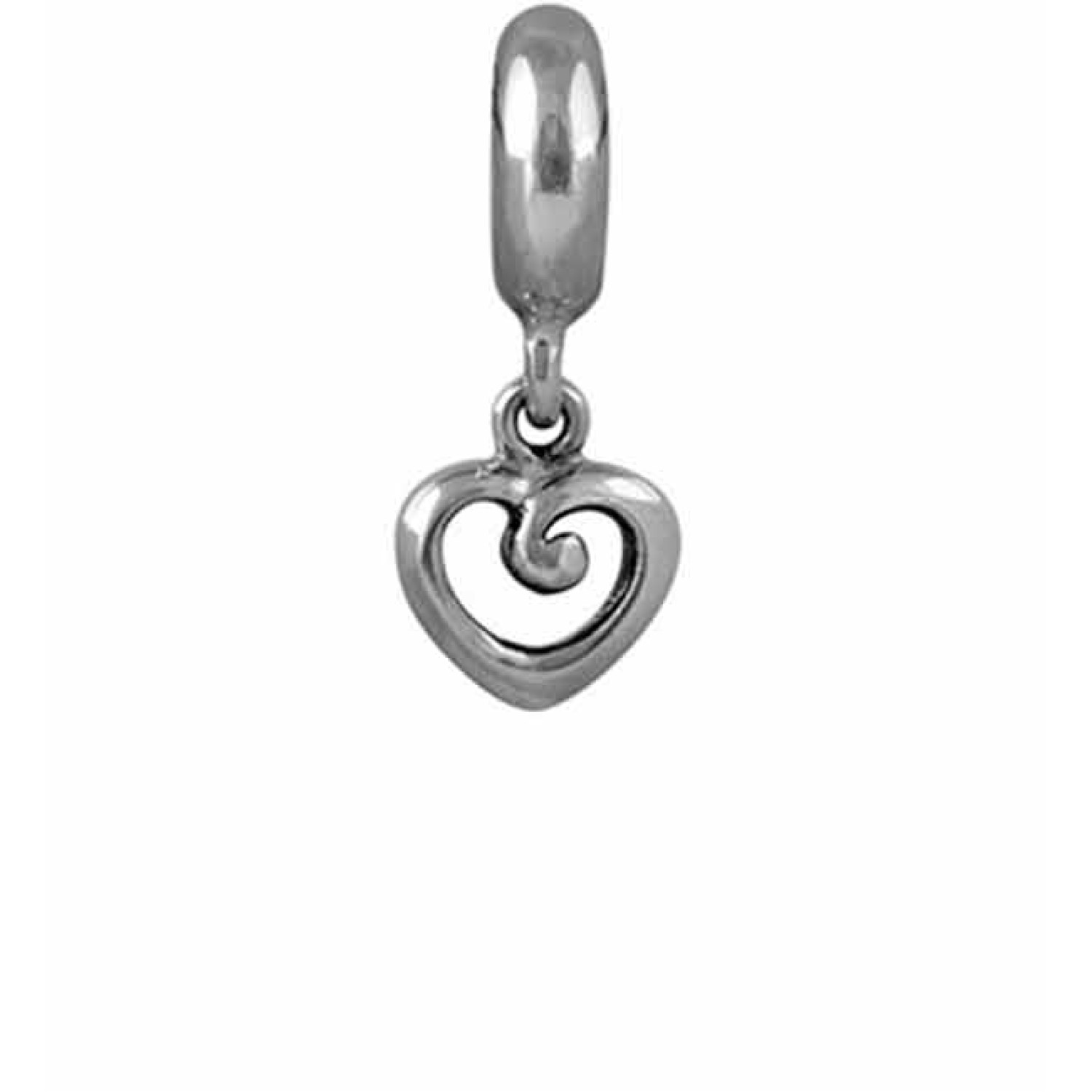 LKD012 Evolve Charms Heart of NZ. Our beautiful Heart of NZ charm is a symbol of endearment, celebrating the deep bonds we share with those we love. The combination of the heart, signifying love, and the koru, representing new beginnings, hope and w @chri