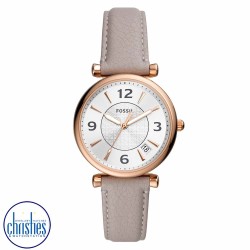 ES5161 Fossil Carlie Grey Eco Leather Watch