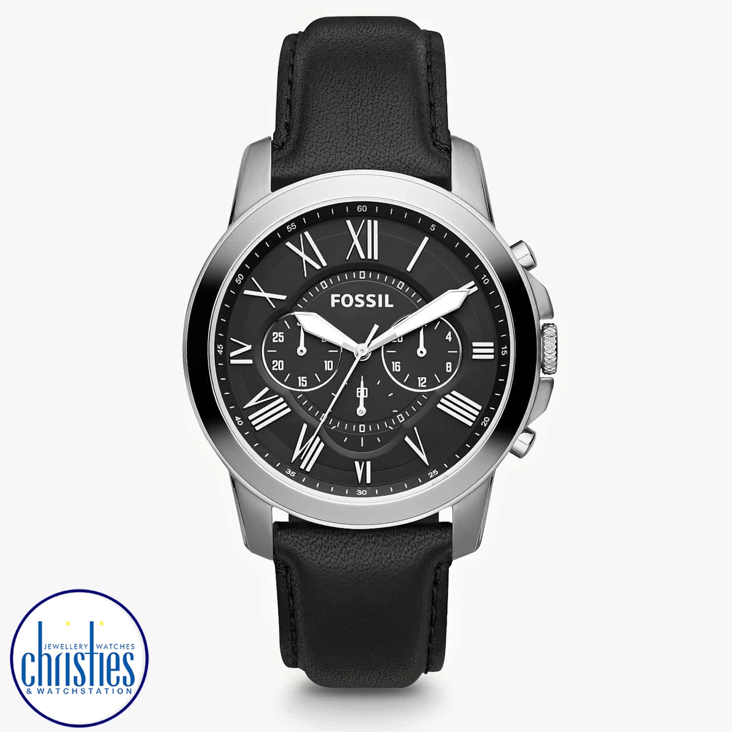 FS4812IE Fossil Grant Chronograph Black Leather Watch. FS4812IE Fossil Grant Chronograph Black Leather Watch Afterpay - Split your purchase into 4 instalments - Pay for your purchase over 4 instalments, due every two weeks. You’ll pay your first installme