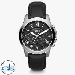 FS4812IE Fossil Grant Chronograph Black Leather Watch