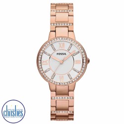 ES3284 Fossil Virginia Rose-Tone Stainless Steel Watch