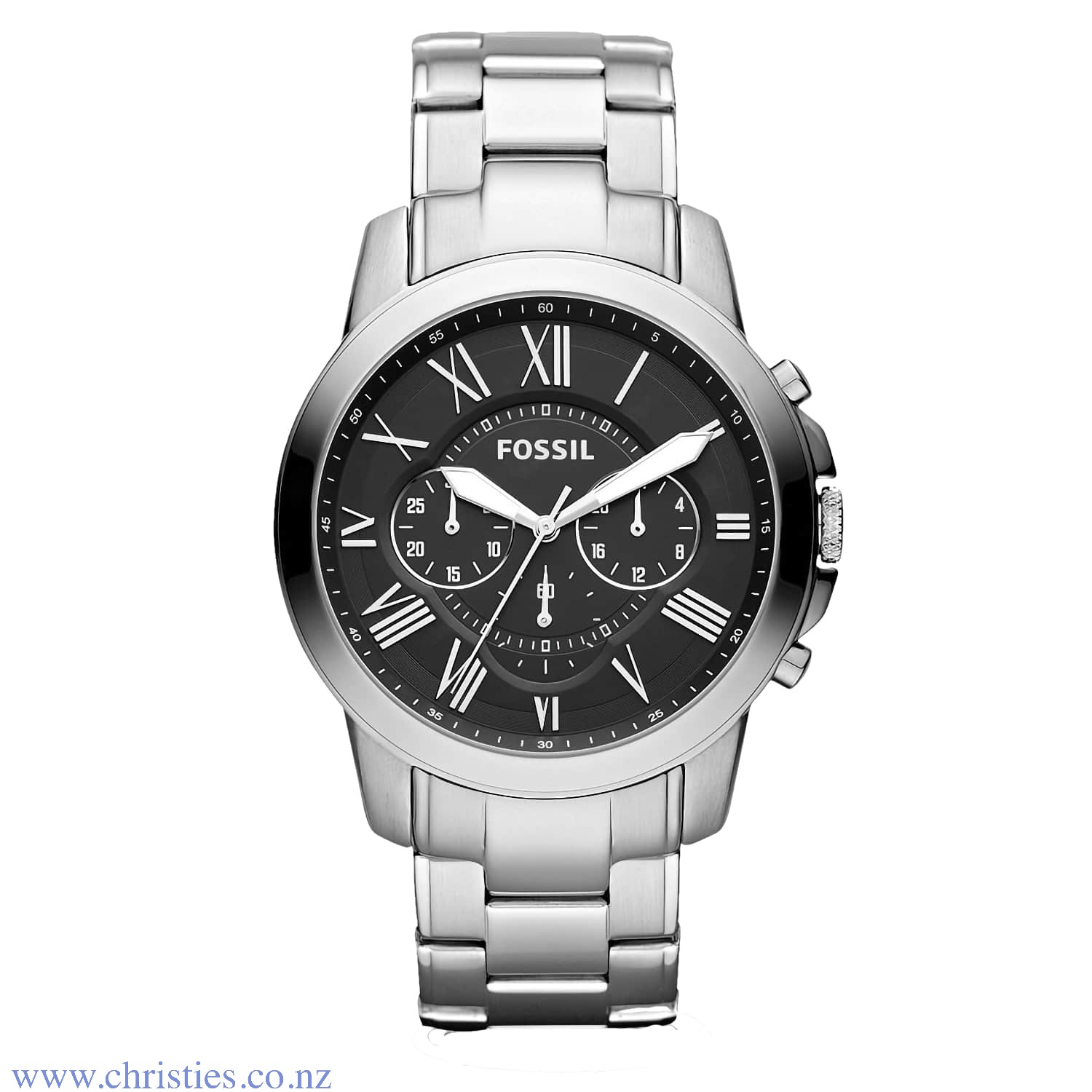 FS4736IE Fossil Grant Chronograph Stainless Steel Watch. FS4736IE Fossil Grant Chronograph Stainless Steel Watch 50 Metres Water Reistant Humm -Buy Little things up to $1000 and choose 10 weekly or 5 fortnightly payments with no interest. Late payment fee