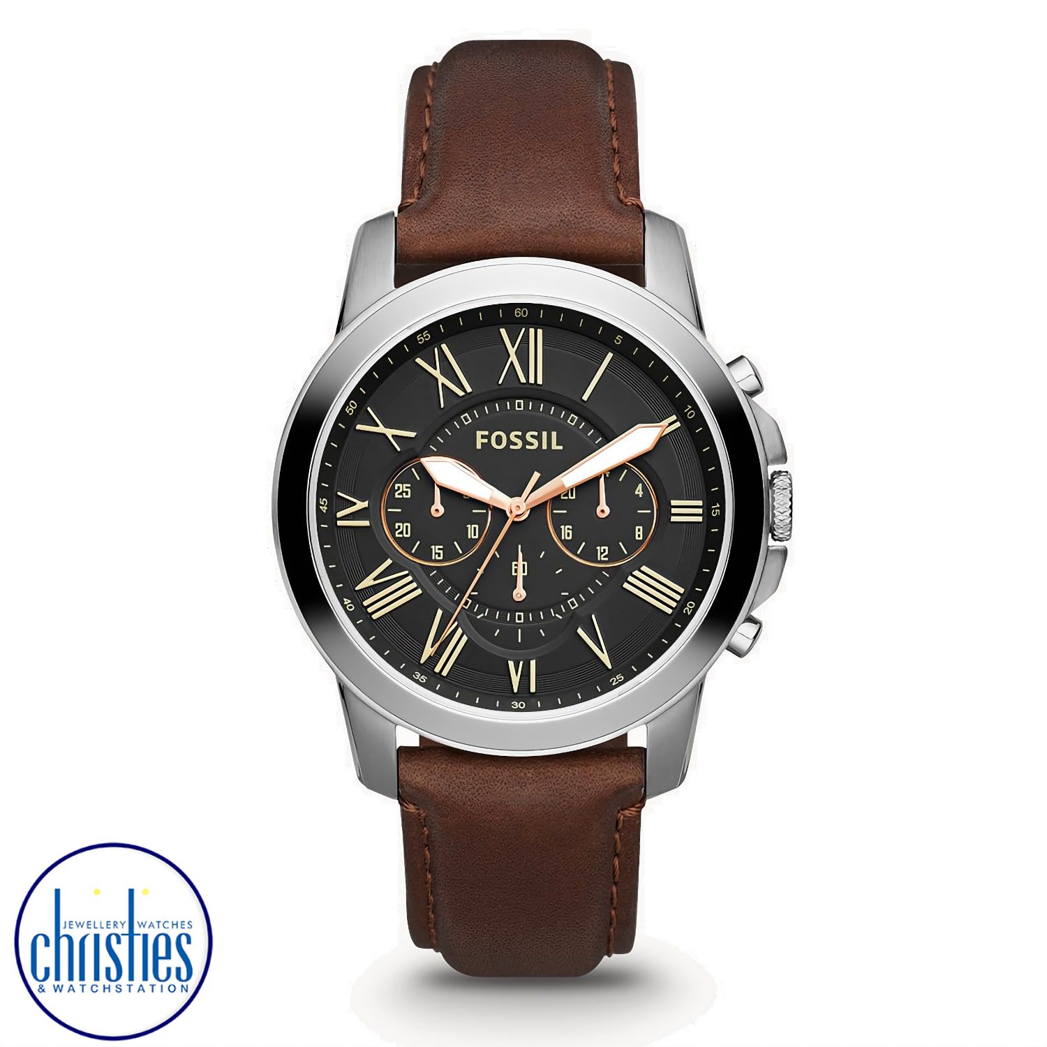 FS4813IE Fossil Grant Chronograph Brown Leather Watch ME3170 fossil watch afterpay FS4813IE Fossil Grant Chronograph Brown Leather Watch.FOSSIL SMARTWATCHES