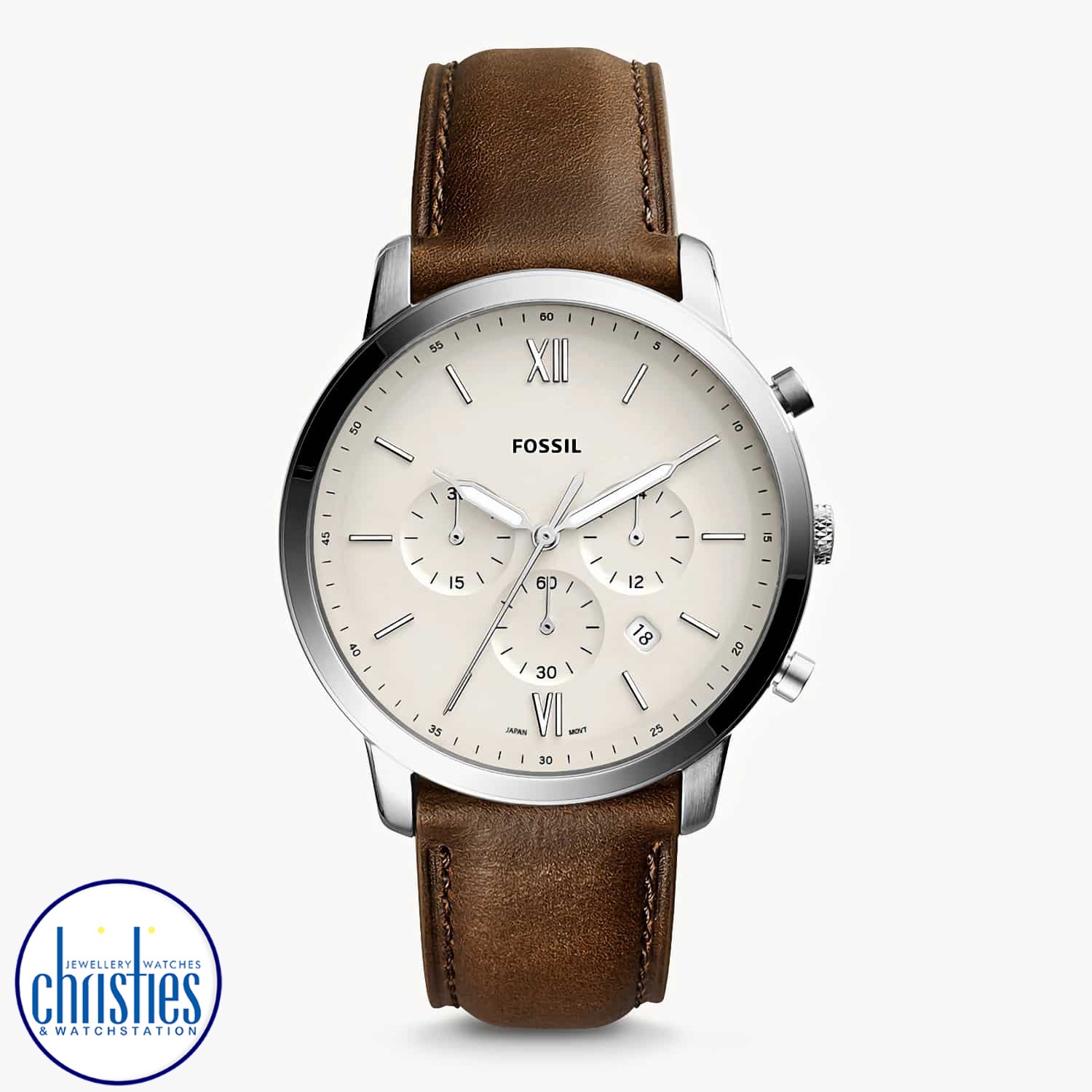 FS5380 Fossil Neutra Chronograph Brown Leather Watch. FS5380 Fossil Neutra Chronograph Brown Leather Watch Afterpay - Split your purchase into 4 instalments - Pay for your purchase over 4 instalments, due every two weeks. You’ll pay your first installment