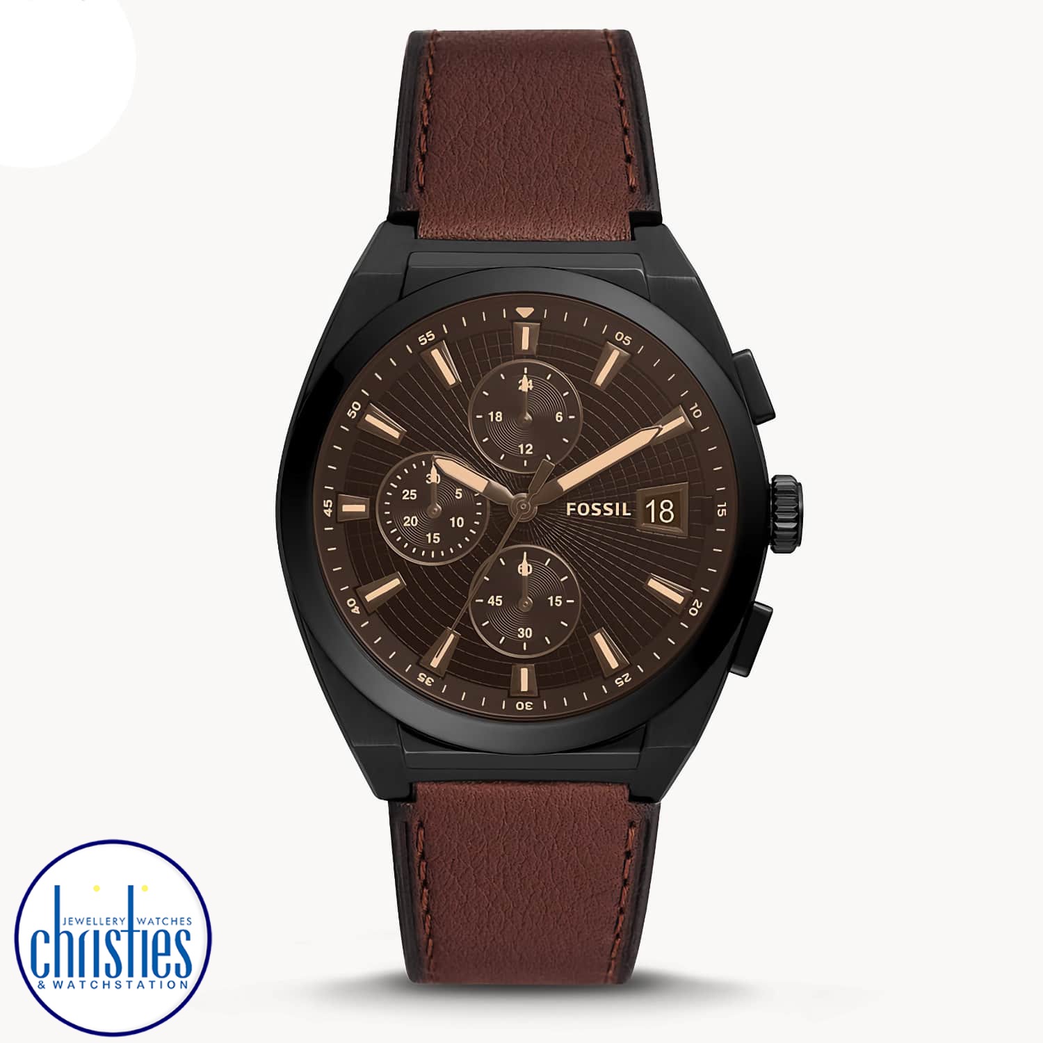 fs5798 Fossil Everett Chronograph Brown Leather Watch. fs5798 Fossil Everett Chronograph Brown Leather Watch Afterpay - Split your purchase into 4 instalments - Pay for your purchase over 4 instalments, due every two weeks. You’ll pay your first installme