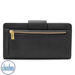 SL7830001 Fossil Logan RFID Tab Clutch Black