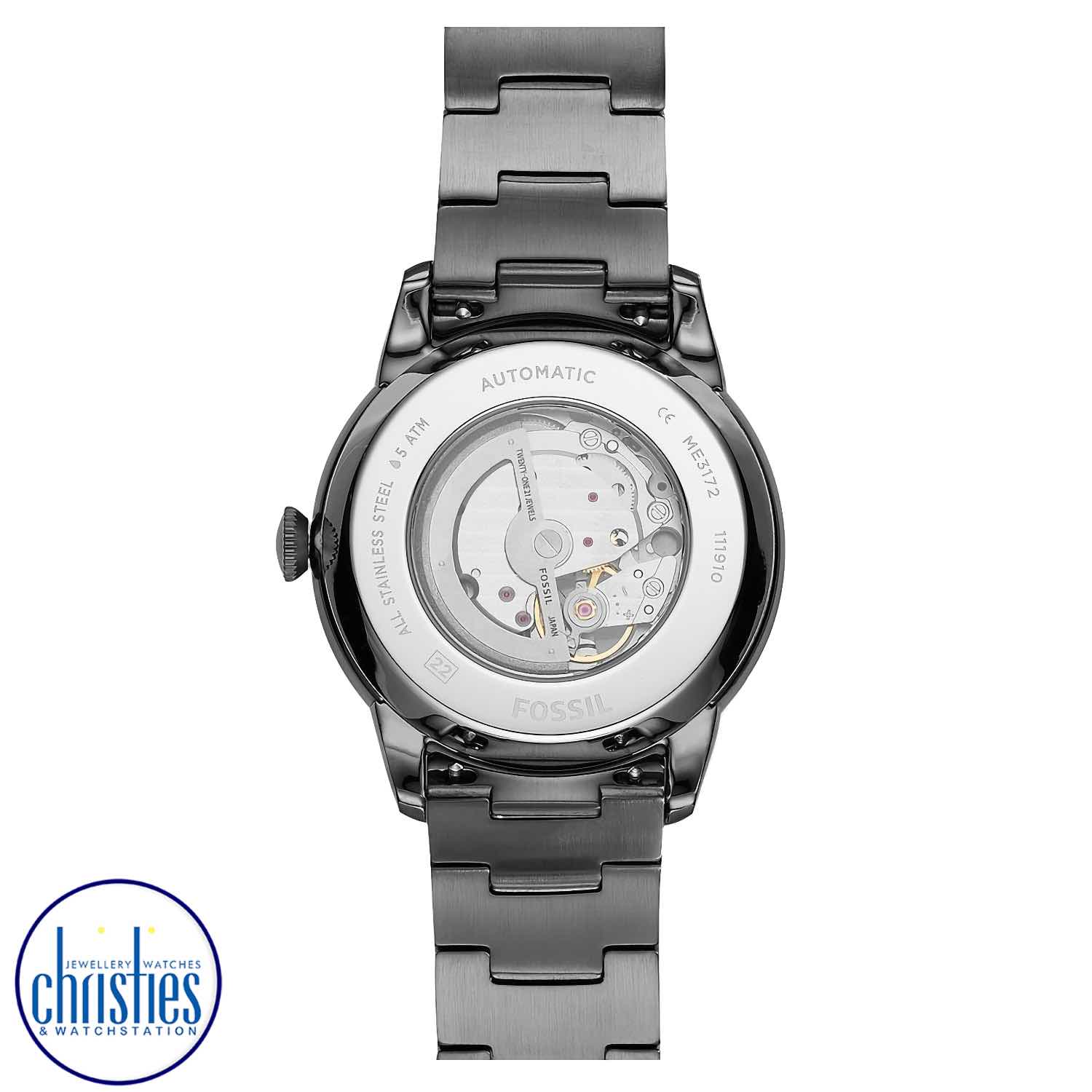 ME3172 Fossil Townsman Automatic Smoke Stainless-Steel Watch fossil watches women ME3172 Fossil Townsman Automatic Smoke Stainless-Steel Watch. ME3172 Fossil Townsman Automatic Smoke Stainless-Steel WatchAfterpay - Split your purchase into 4 instalments - Pay for your purchase over 4 instalments, due every two weeks. fossil mens watche