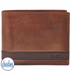 ML3653200 Fossil Quinn Large Coin Pocket Bifold Brown