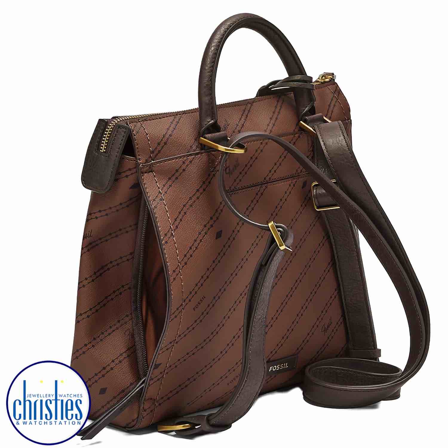 ZB1587199 Fossil Parker Small Backpack ZB1587199 Fossil Parker Small Backpack. This eco-leather backpack features 1 zipper pocket 2 slide pockets and 2 adjustable and detachable backpack/crossbody strapsAfterpay - Split your purchase into 4 instalments - Pay for your purchase over 4 instalment