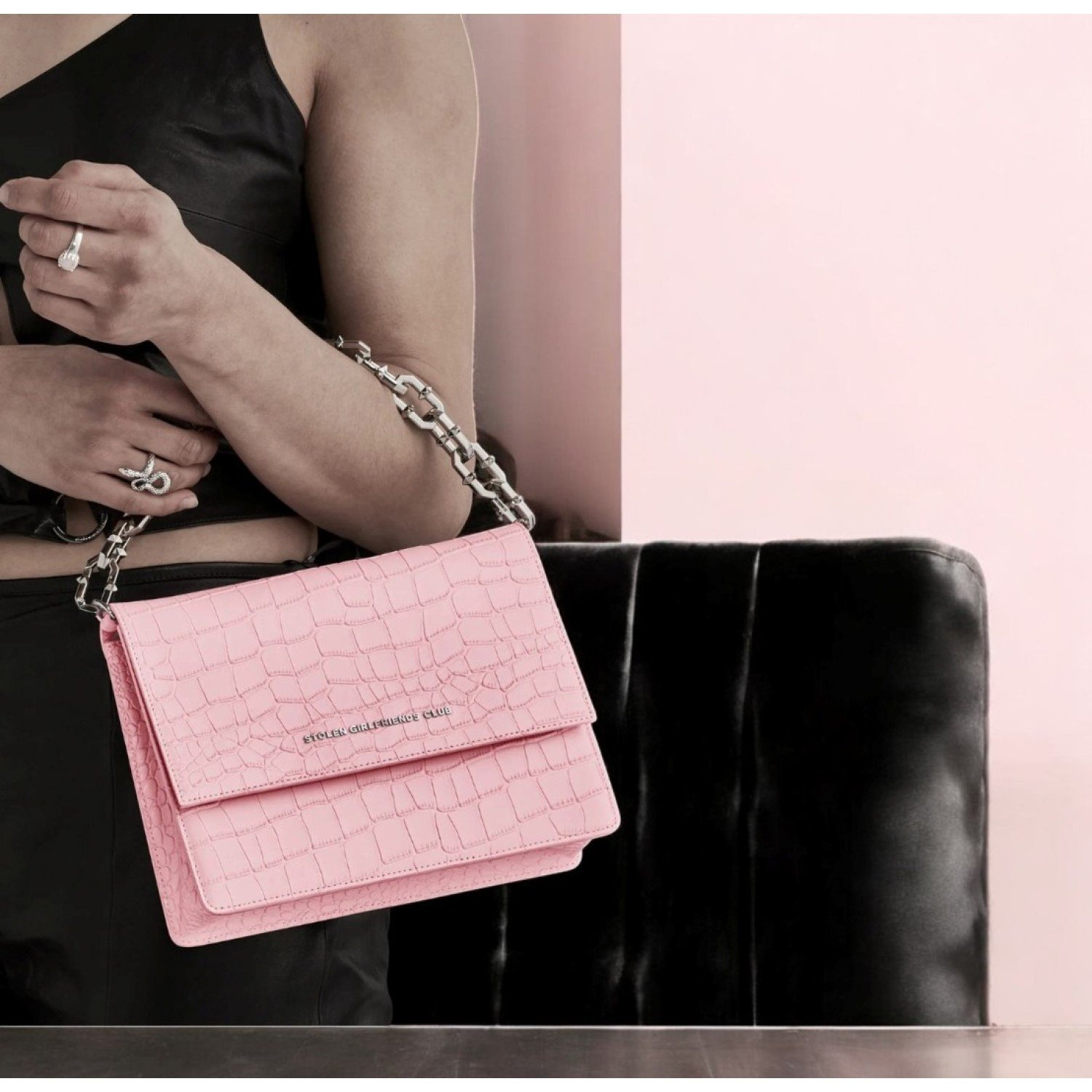 Big Trouble Bag – Stolen Girlfriends Club Jewellery | Christies Jewellery & Watches Big Trouble Bag by Stolen Girlfriends Club | Pink color