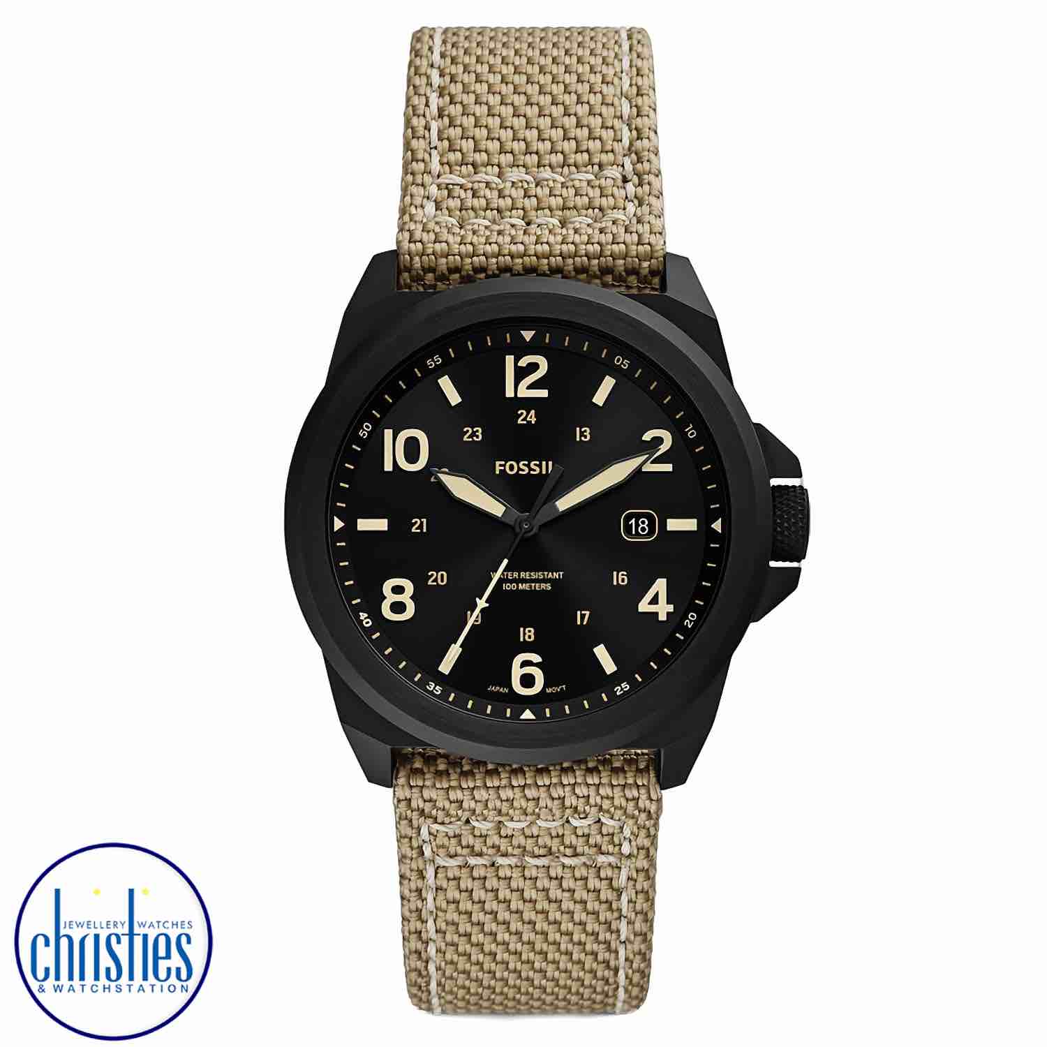 FS5917 Fossil Bronson Three-Hand Date Taupe Nylon Watch FS5917 Fossil Bronson Three-Hand Date Taupe Nylon Watch. FS5917 Fossil Bronson Three-Hand Date Taupe Nylon WatchAfterpay - Split your purchase into 4 instalments - Pay for your purchase over 4 instalments, due every two weeks.