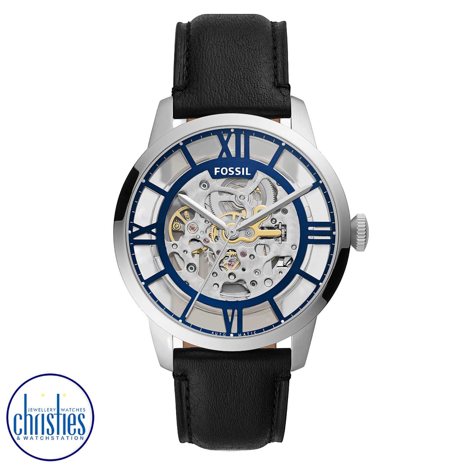 ME3205 Fossil Townsman Automatic Black Leather Watch ME3205 Fossil Townsman Automatic Black Leather Watch. ME3205 Fossil Townsman Automatic Black Leather WatchAfterpay - Split your purchase into 4 instalments - Pay for your purchase over 4 instalments, due every two weeks.